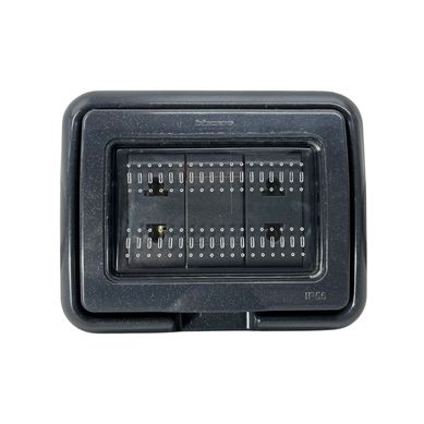 Tomacorriente Doble Idrobox Living Light Negro