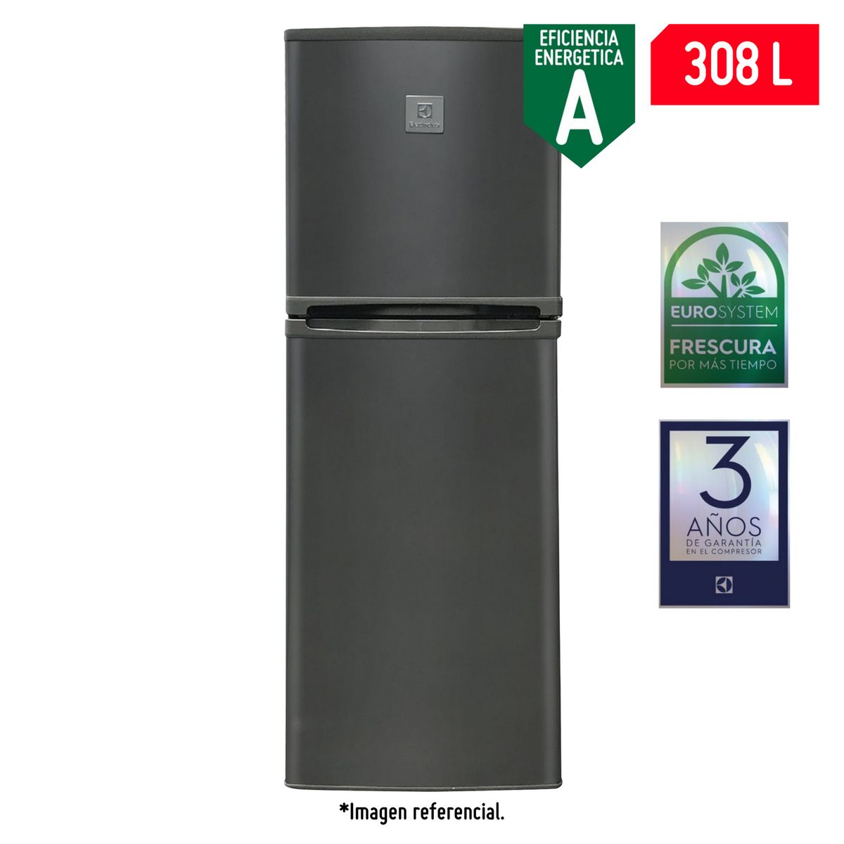 ELECTROLUX - Refrigeradora Electrolux 308L Top Freezer 2 Puertas ERT45G2HQI