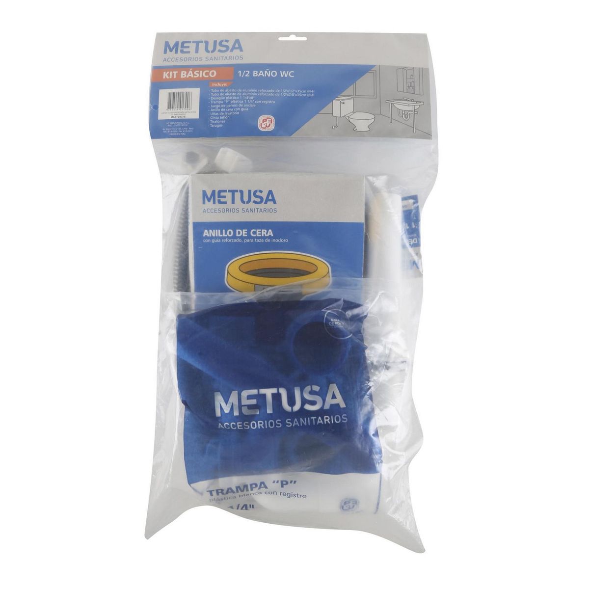 METUSA - Kit de Accesorios 1/2" Baño Estándar