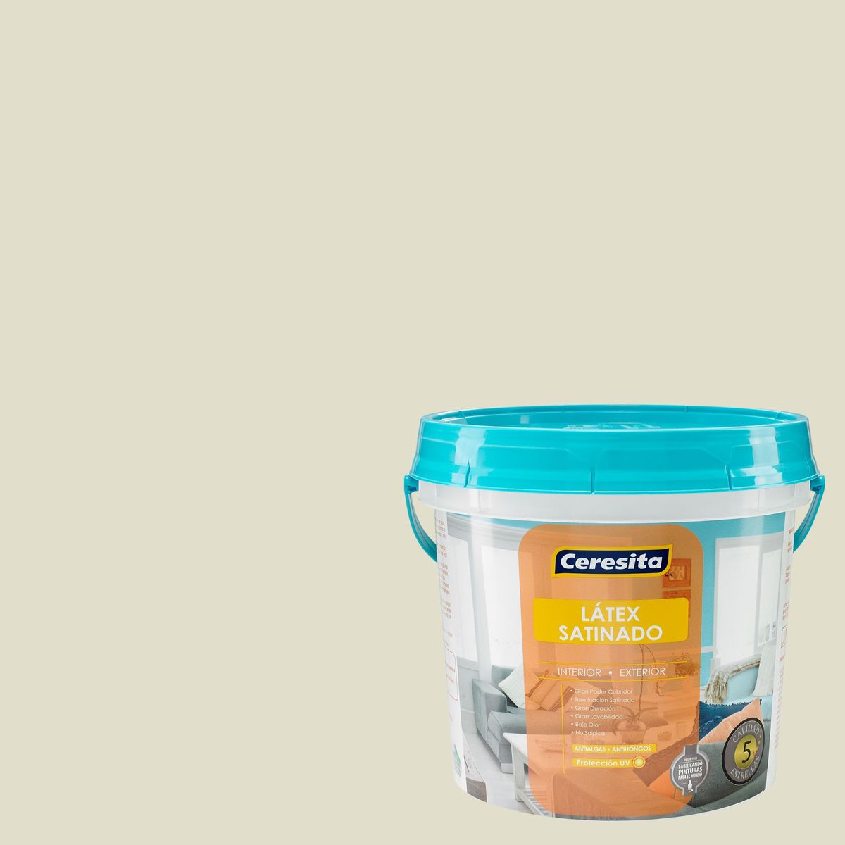 CERESITA - Látex Satinado Blanco humo 1gl