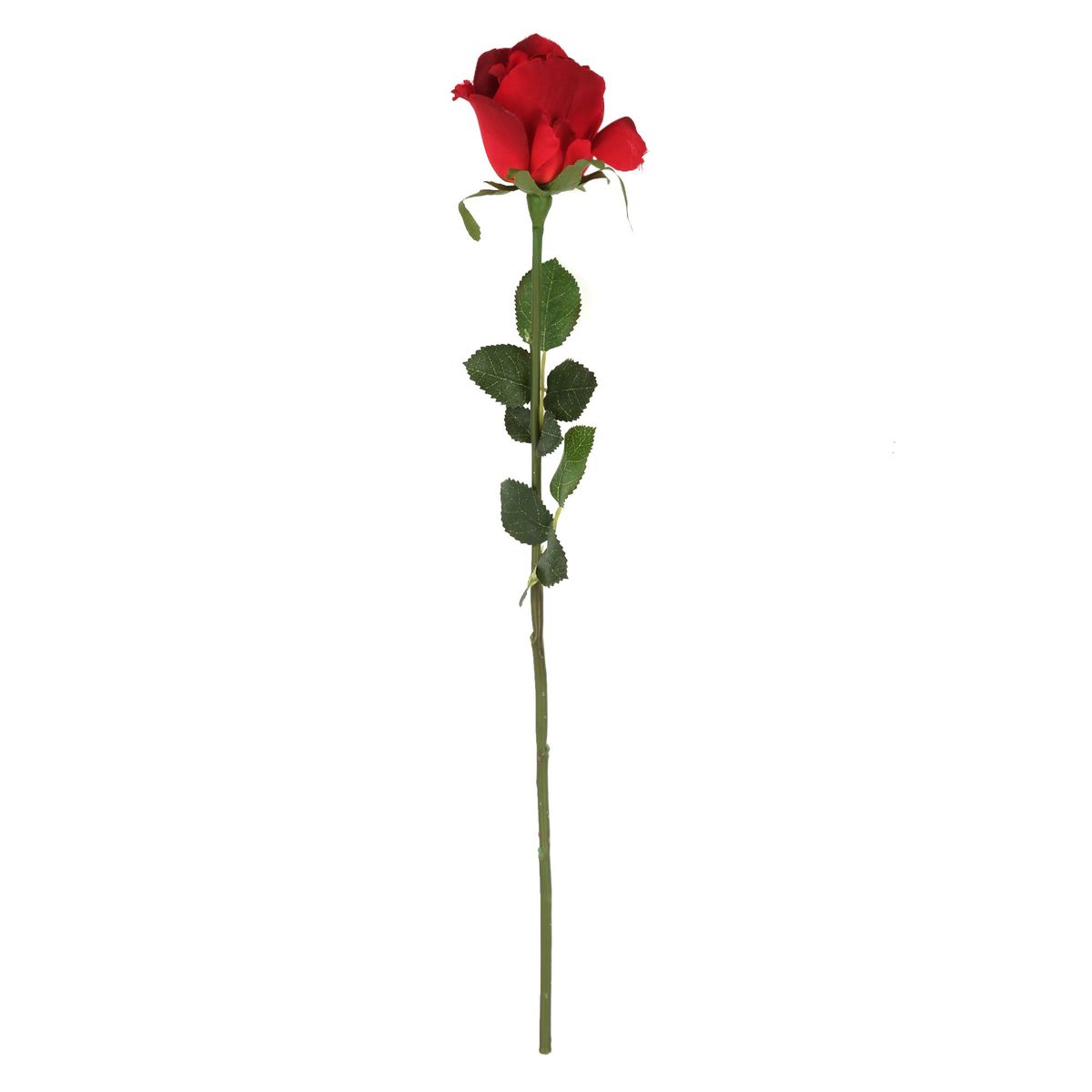 JUST HOME COLLECTION - Flor Artificial Vara Rosa Roja 54cm