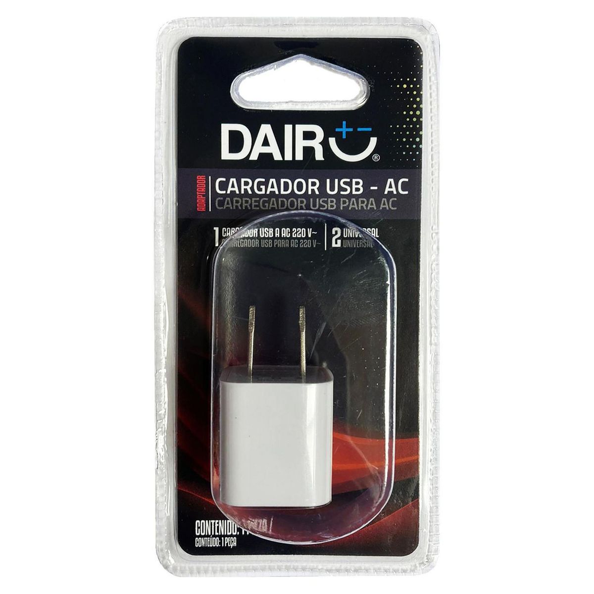 DAIRU - Cargador USB - AC 220V Blanco