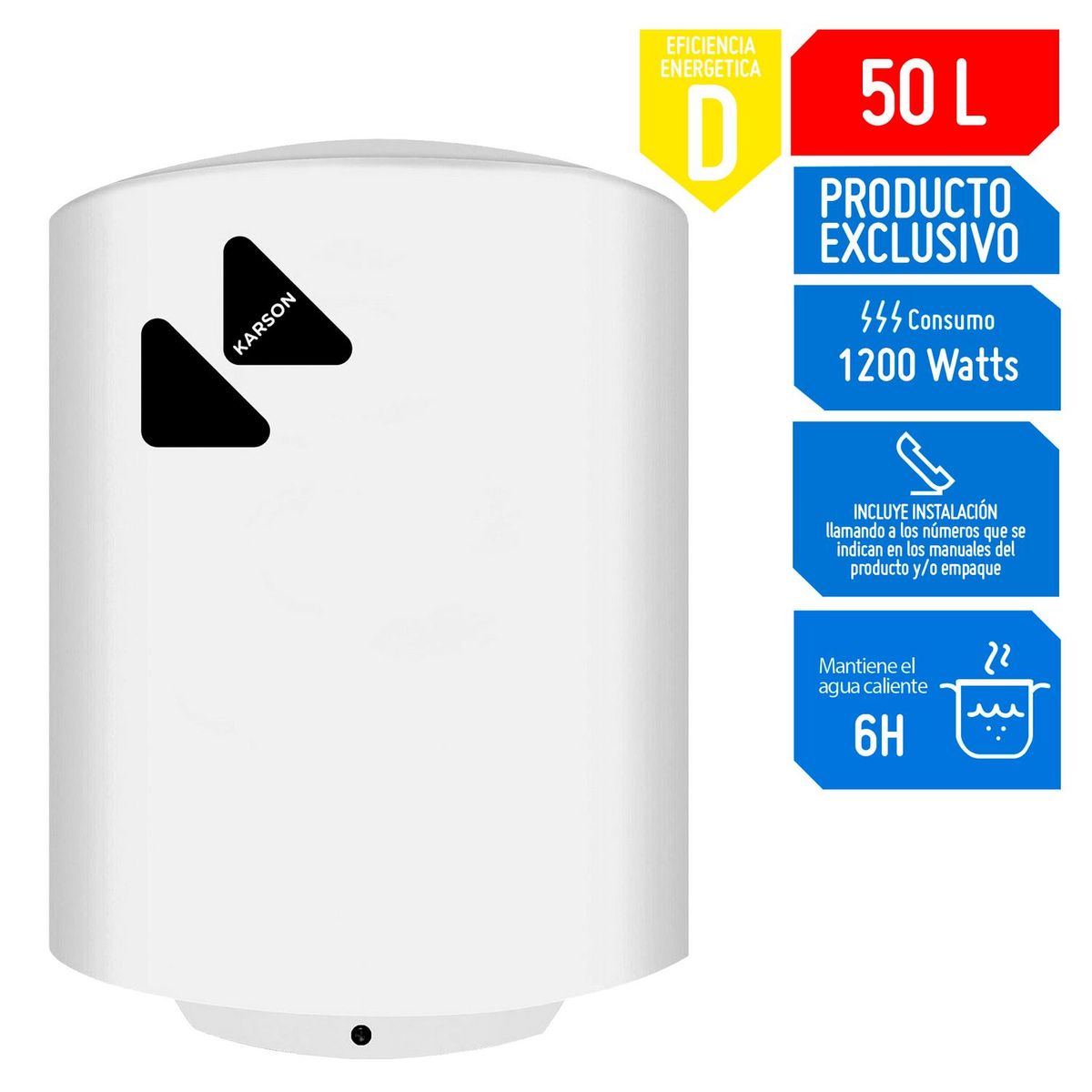KARSON - Terma Eléctrica Karson 50 litros