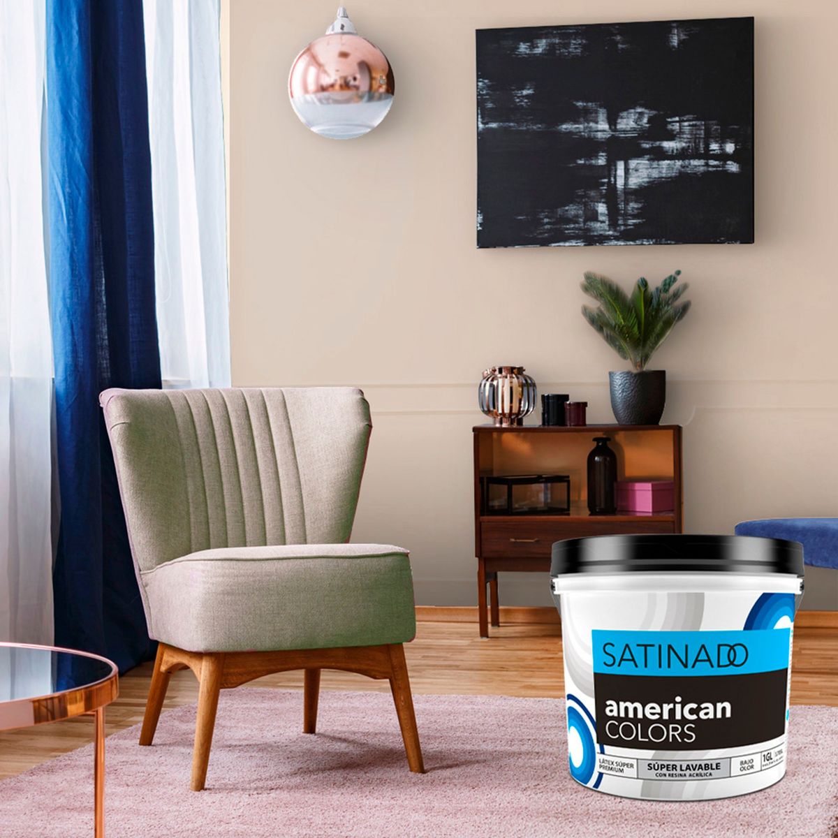 AMERICAN COLORS - Pintura American Colors Blanco Ostra 1GL