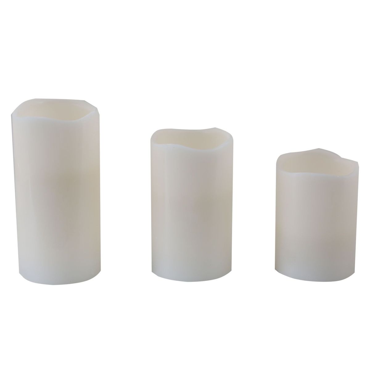 JUST HOME COLLECTION - Set de 3 velas Led con control remoto