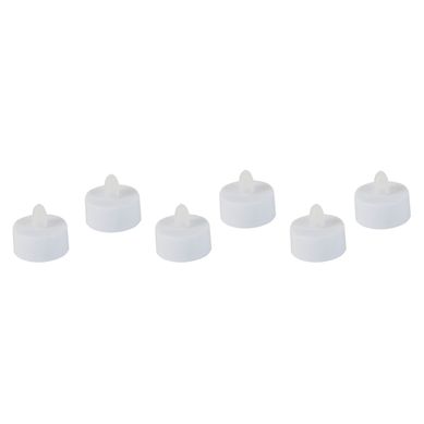 Set 6 velas Decorativo Plstico Blanco 3.8x4cm
