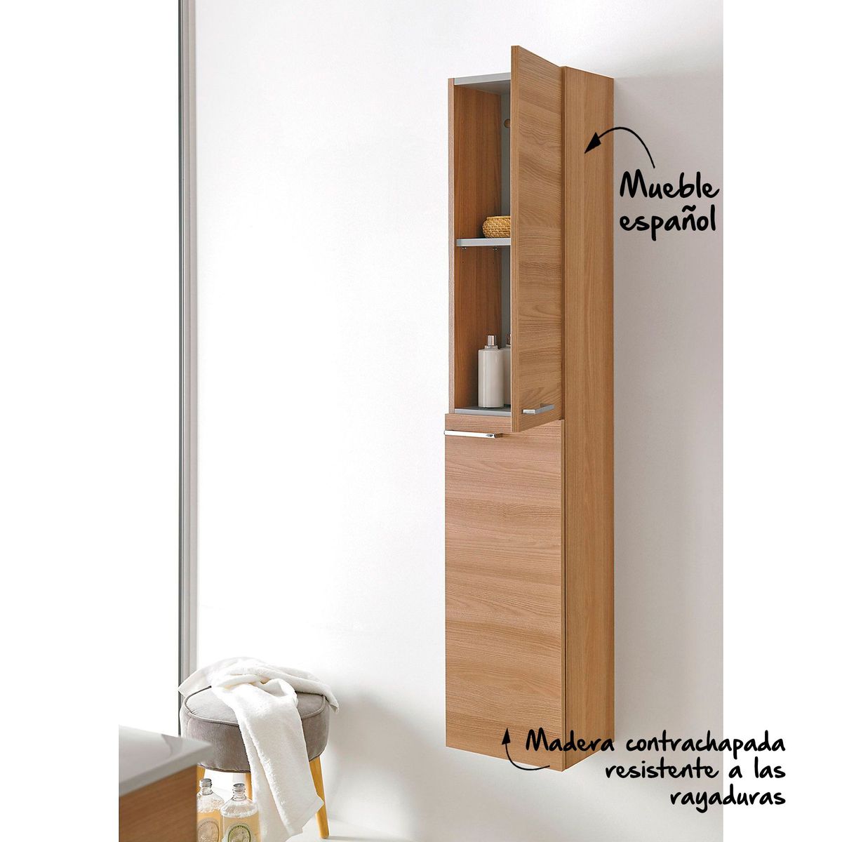 ROYO - Armario de baño Easy 30x23.6x150cm