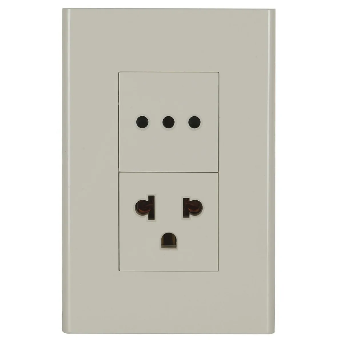 HALUX - Tomacorriente 3 Puntos P/T Clio Marfil