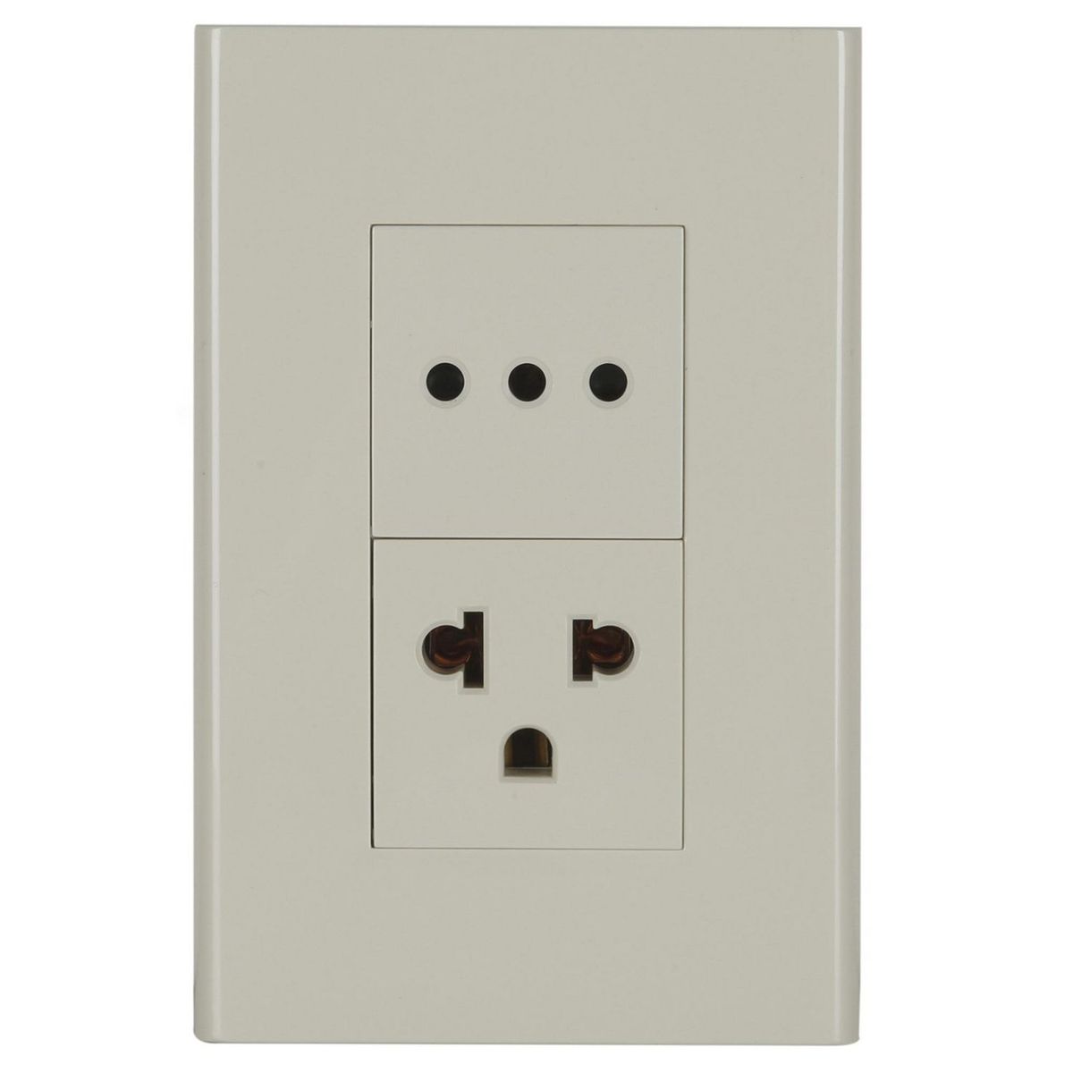 HALUX - Tomacorriente 3 Puntos P/T Clio Marfil