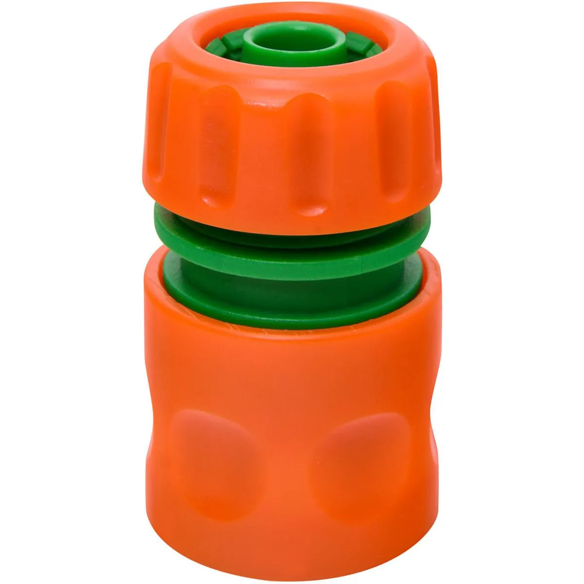 ERGO - Conector Rápido para Manguera 3/4'' Plástico Naranjo/verde 4x7.7x4cm