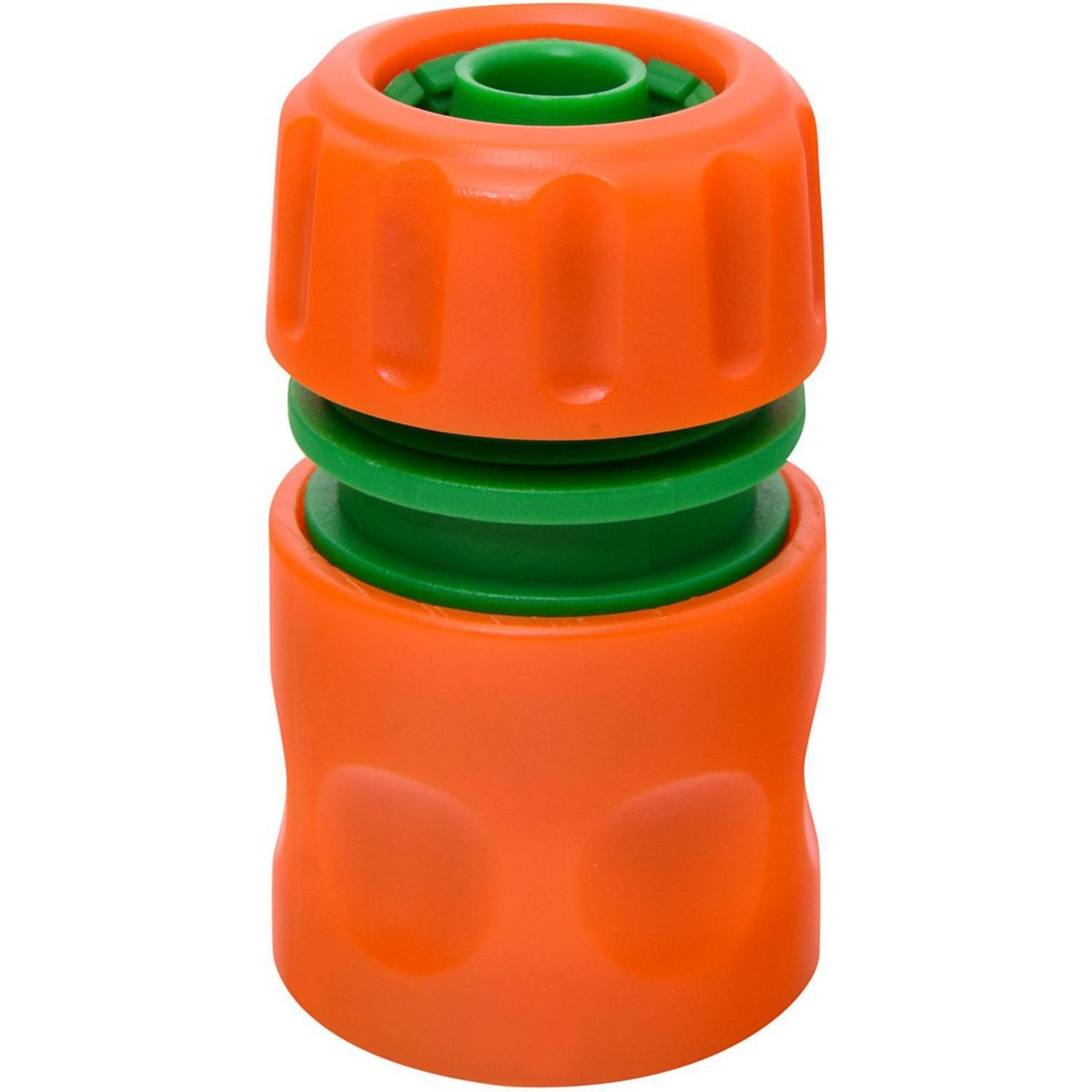 ERGO - Conector Rápido para Manguera 3/4'' Plástico Naranjo/verde 4x7.7x4cm