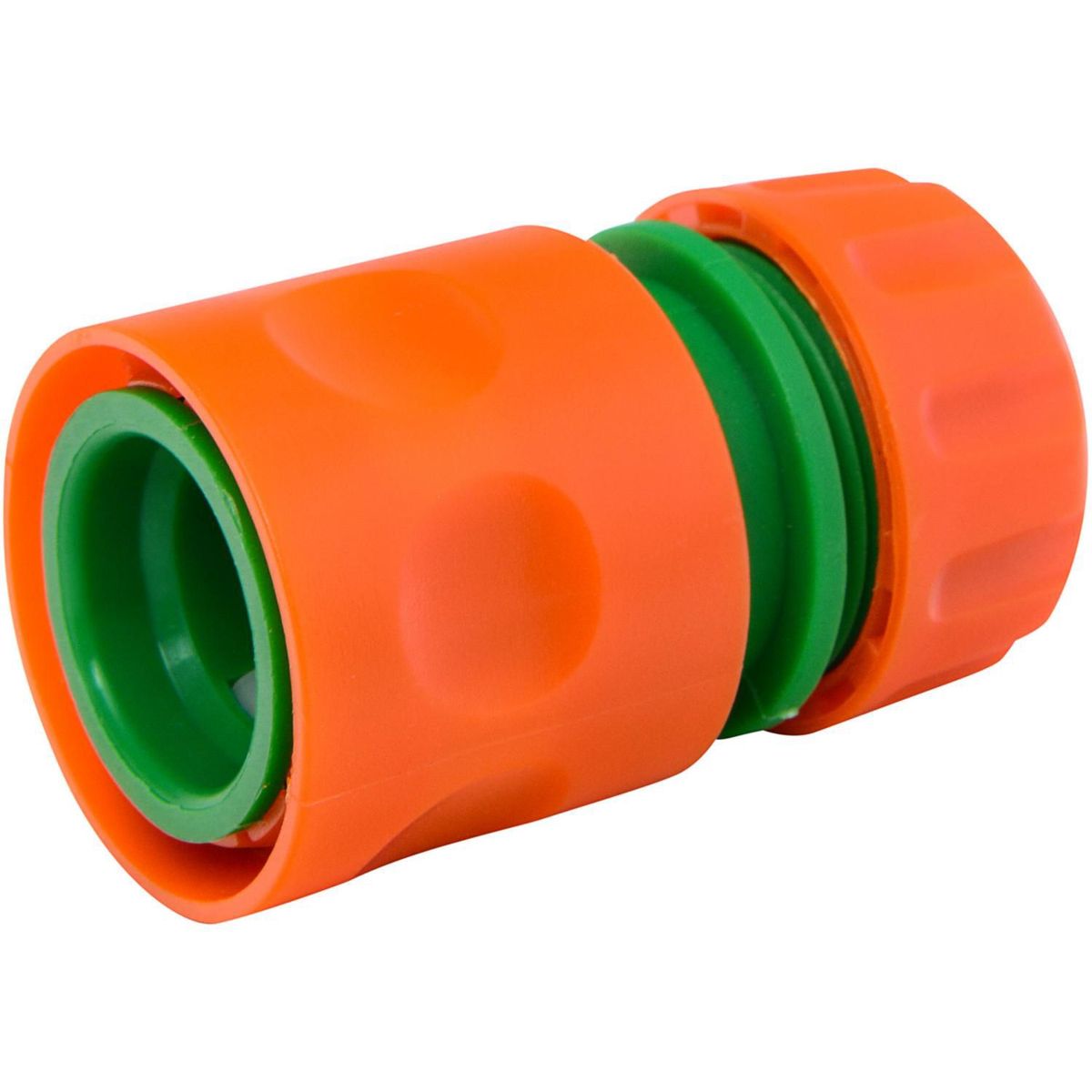 ERGO - Conector Rápido para Manguera 3/4'' Plástico Naranjo/verde 4x7.7x4cm