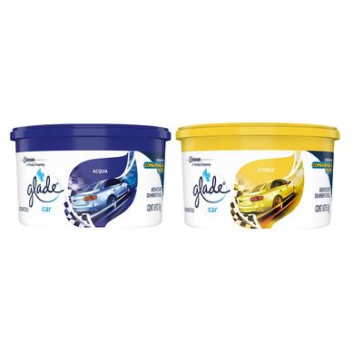 Ambientador para Auto Glade Gel Car Ambientador para AutoAcqua / Citrus x 2 unidades