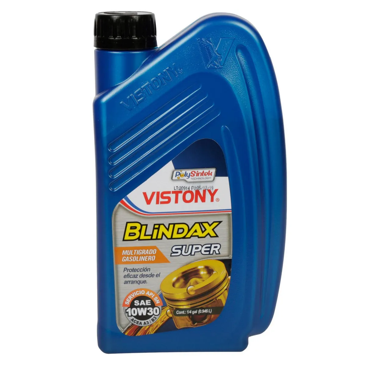 VISTONY - Aceite para Motor Vistony 10W30 Blindax 1/4 Gl
