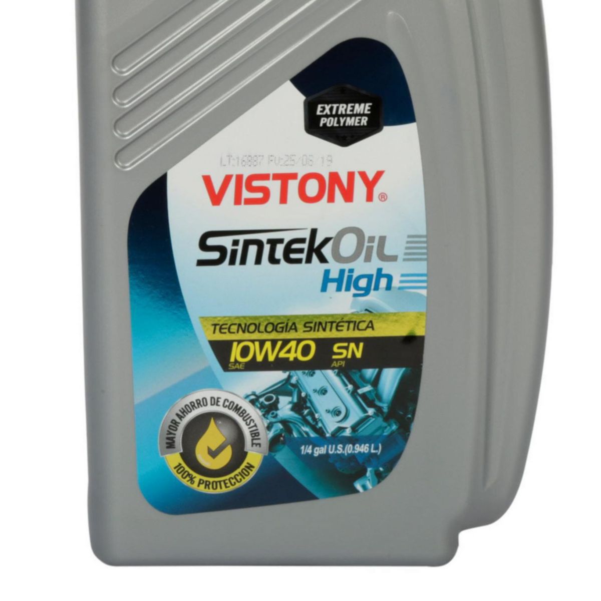 VISTONY - Aceite para Motor Vistony 10W40 Sintek 1/4 Gl