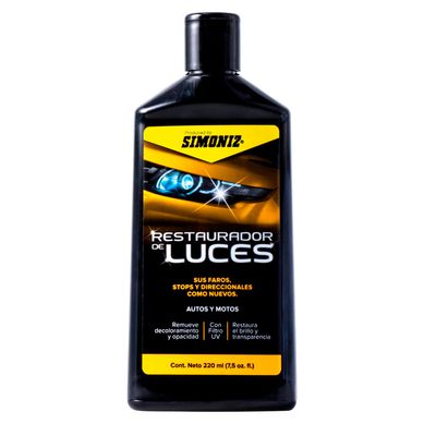 Restaurador de Faros y Stops de Autos y Motos Simoniz 220 ml