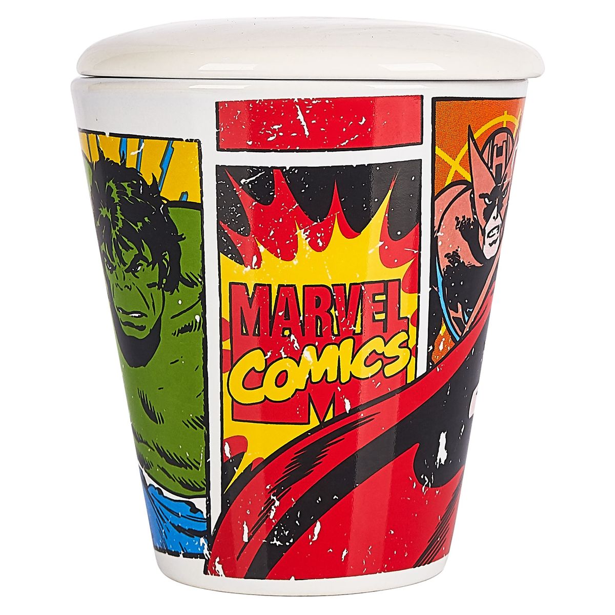 MARVEL - Taza con Tapa Marvel Comics