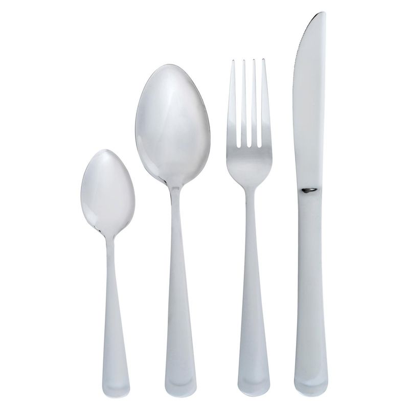 JUST HOME COLLECTION - Set de cubiertos acero 24 piezas