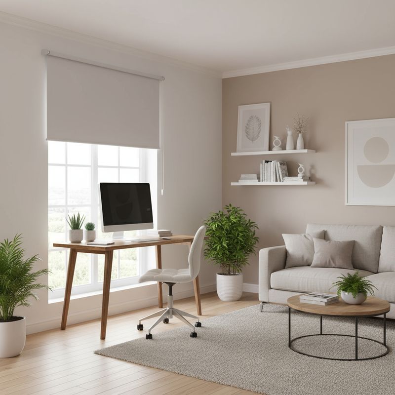 JUST HOME COLLECTION - Cortina Roller Black Out 80x165cm Beige