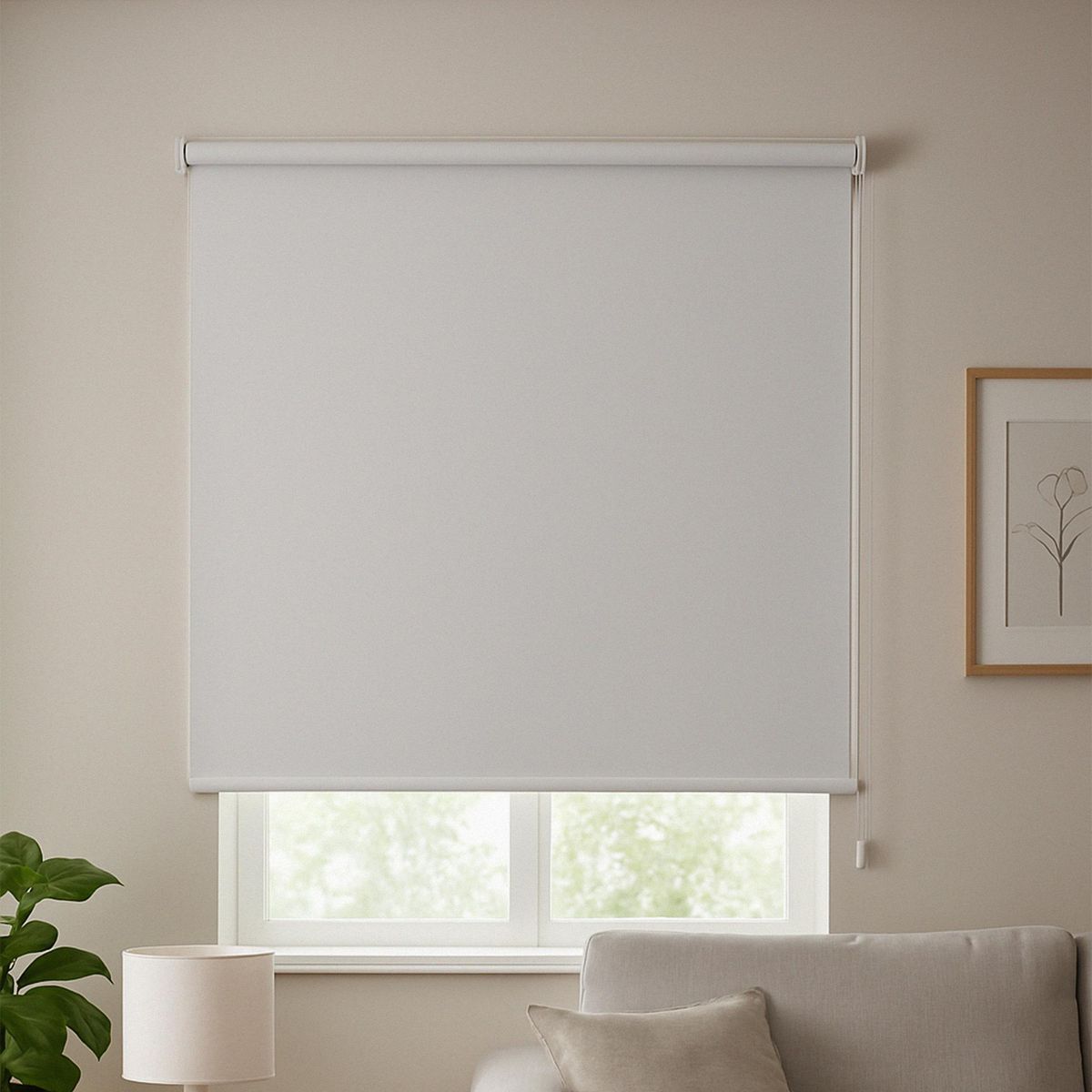 JUST HOME COLLECTION - Cortina Roller Black Out 120x165cm Beige