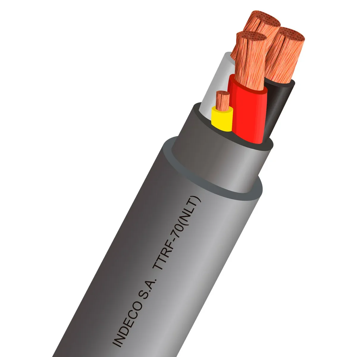 INDECO - Cable Vulcanizado 4x16 AWG 100 Metros