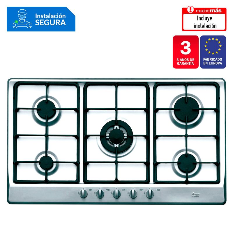 TEKA - Cocina Empotrable 5 Quemadores EH 90