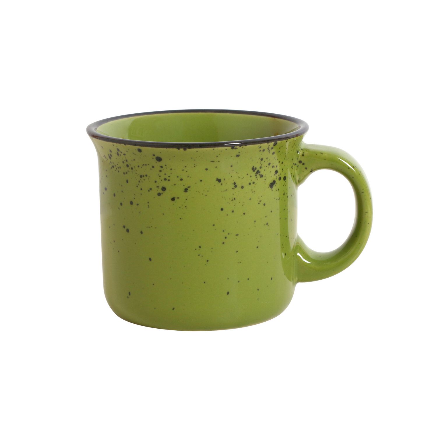 Mug De Cerámica Pintado Curvo Base Gres 500 Ml - Real Plaza