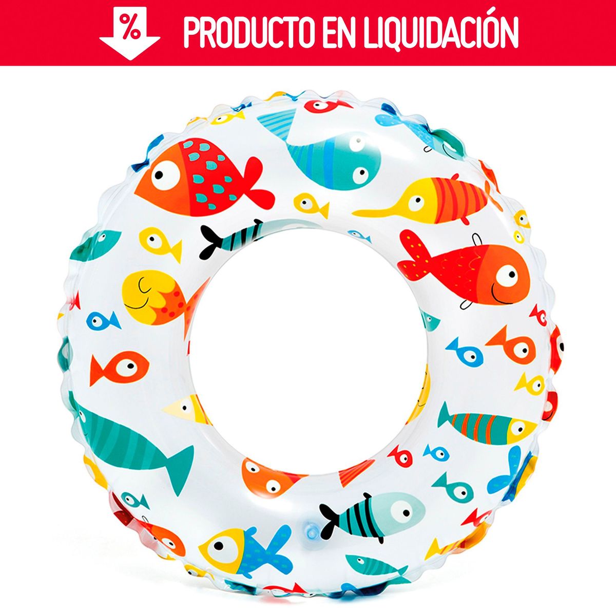 INTEX - Flotador Aro 61cm Pescados