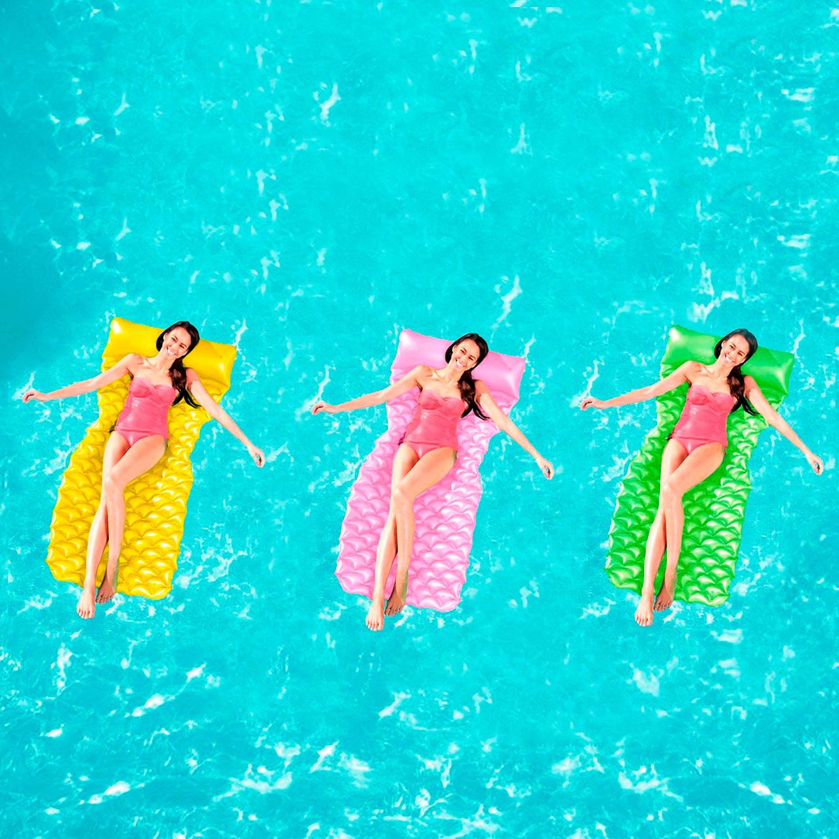 BESTWAY - Flotador Reposera Enrrollable Colores Surtidos