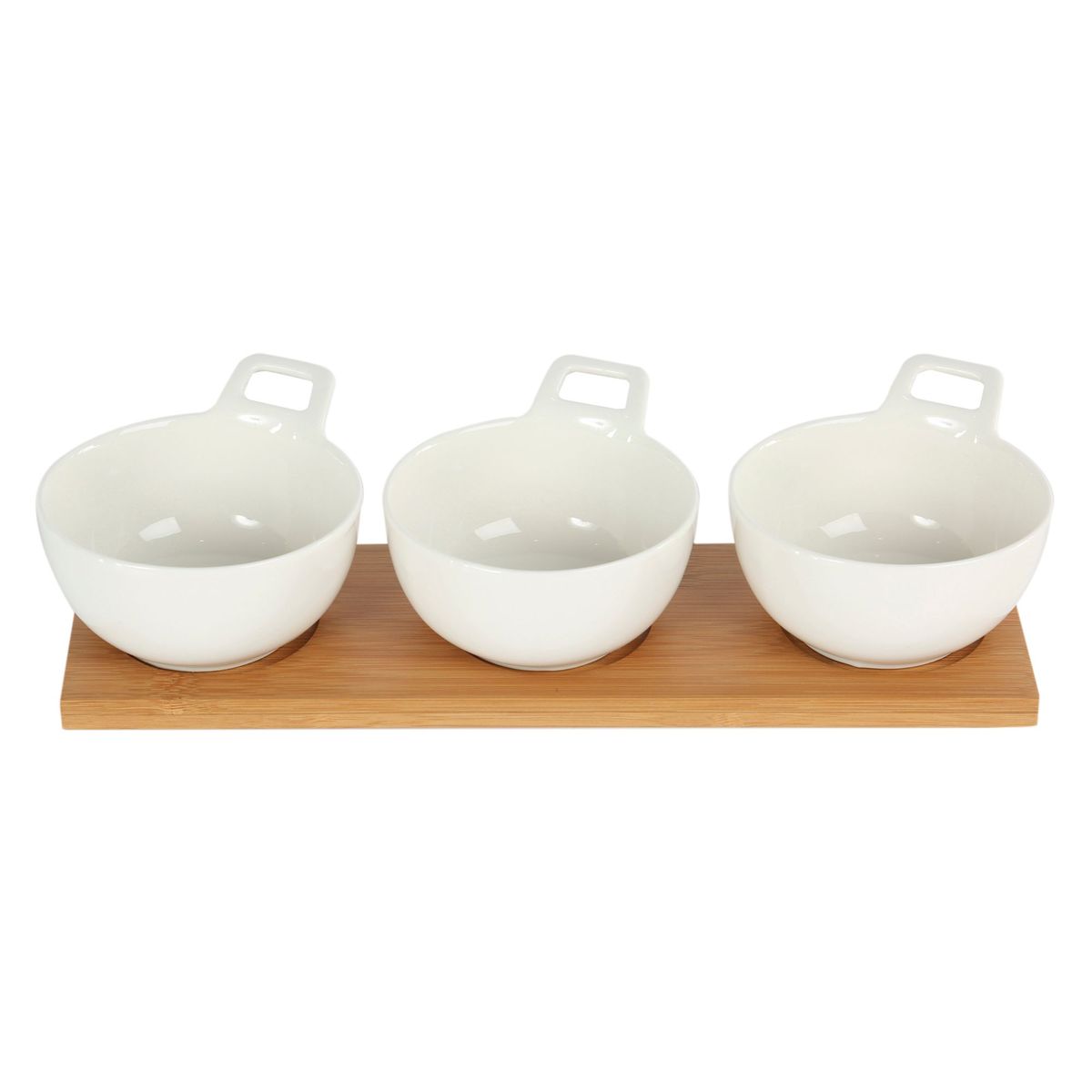 JUST HOME COLLECTION - Set de 3 fuentes en base de bambú