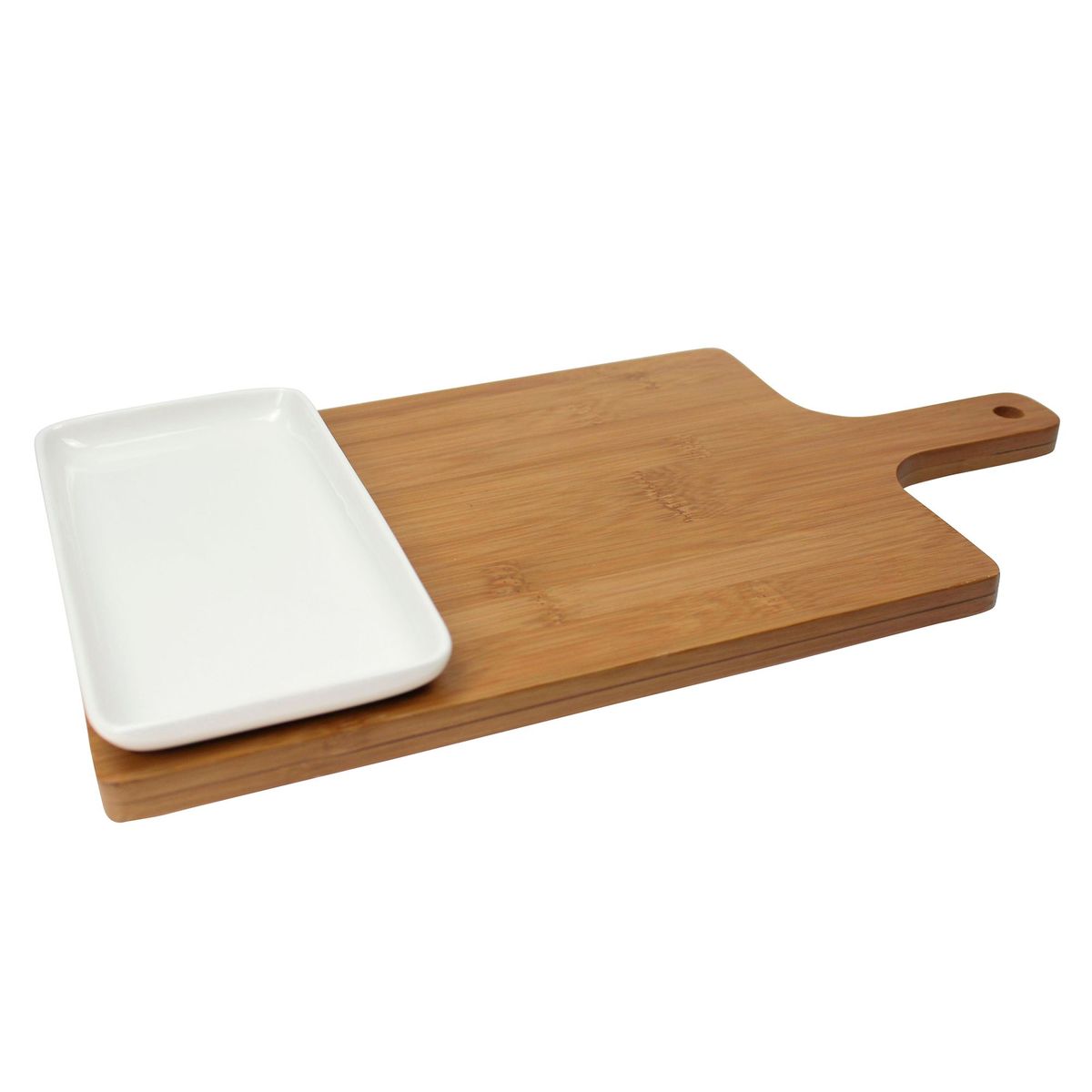 JUST HOME COLLECTION - Tabla para piqueos y fuente rectangular