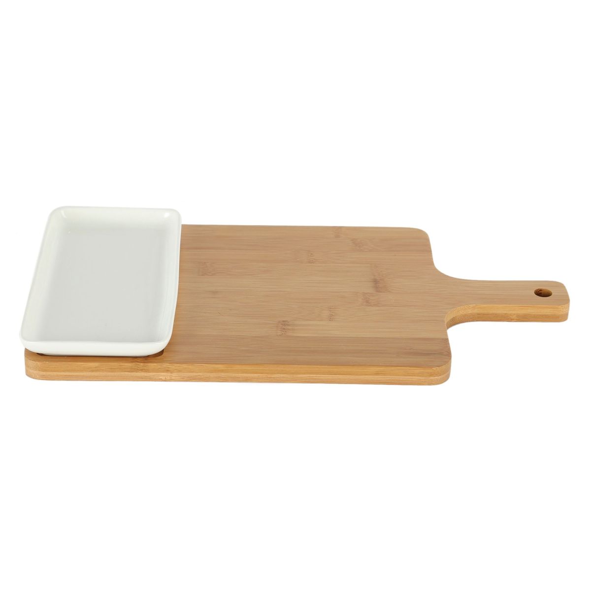 JUST HOME COLLECTION - Tabla para piqueos y fuente rectangular