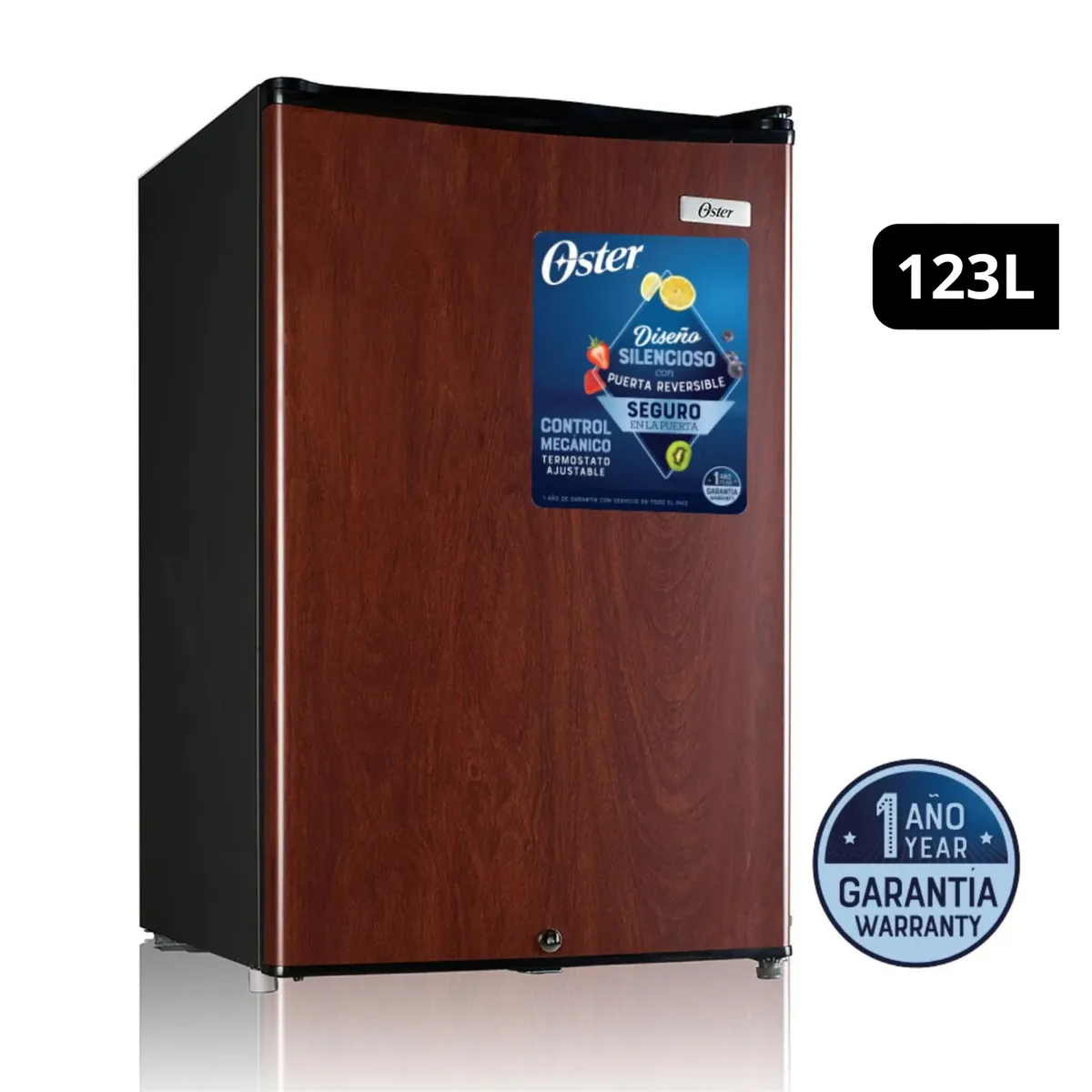 OSTER - Frigobar Oster 123 Lt OSPMB123WF Madera