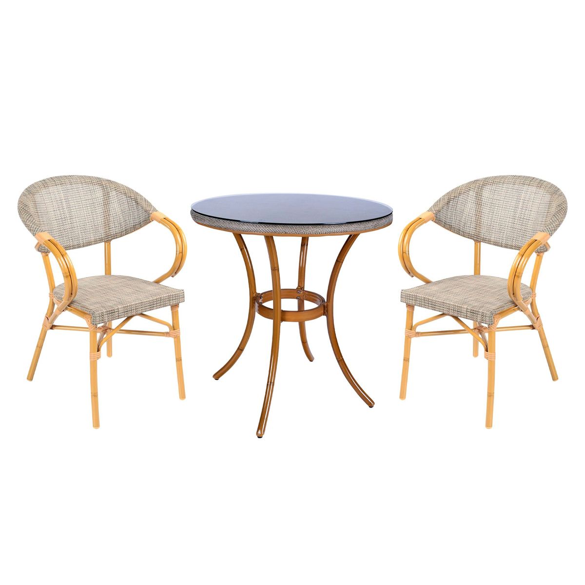  - Combo Mesa 70cm + 2 Sillas Milano