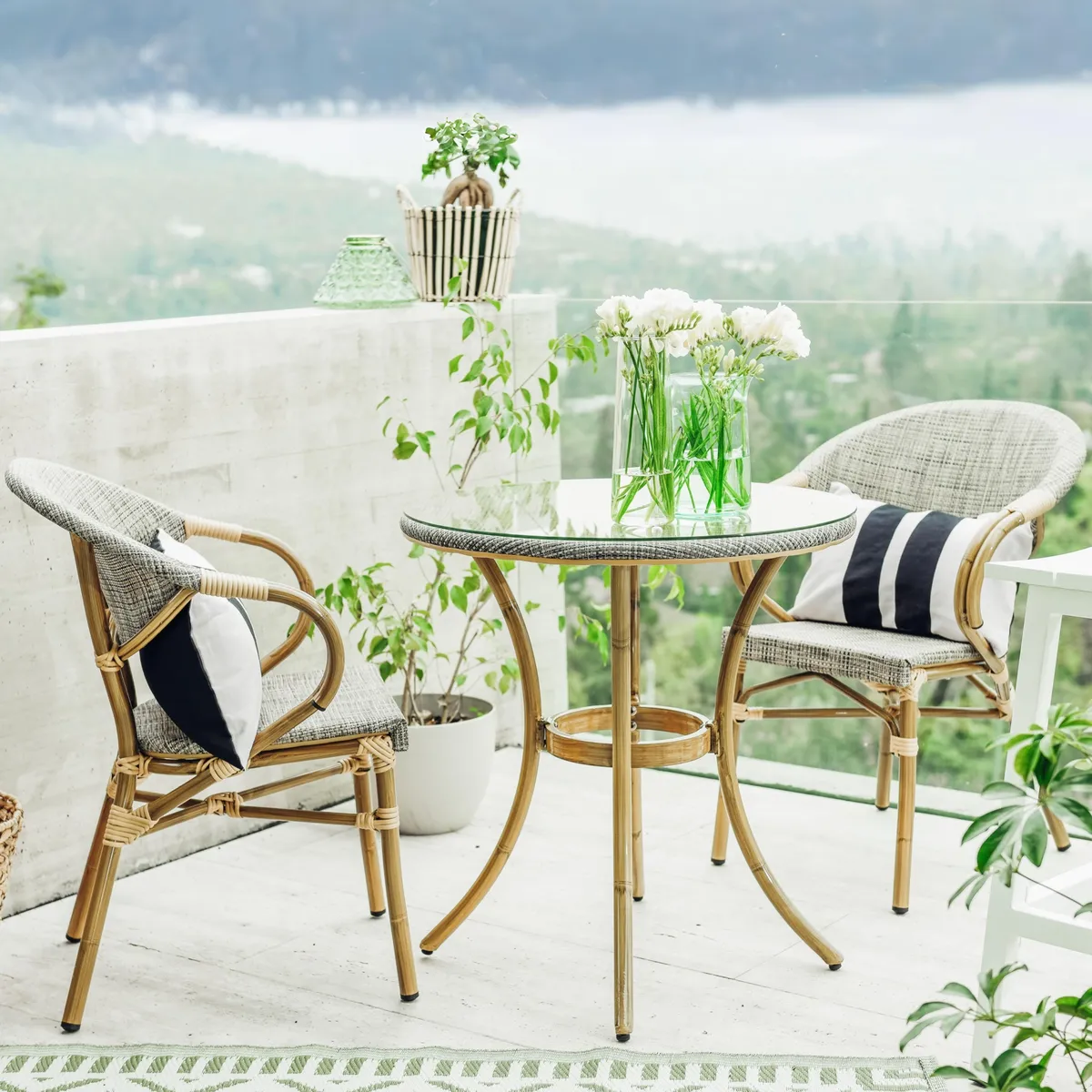  - Combo Mesa 70cm + 2 Sillas Milano