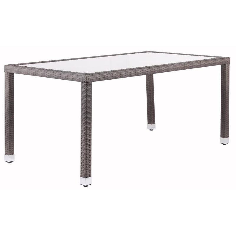 JUST HOME COLLECTION - Mesa Porto 160x90cm Ratán Café