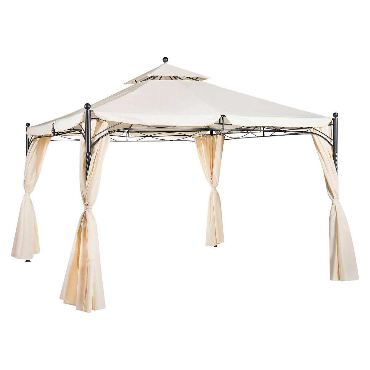 JUST HOME COLLECTION - Pérgola Metal Blanco 3.5X3.5 M