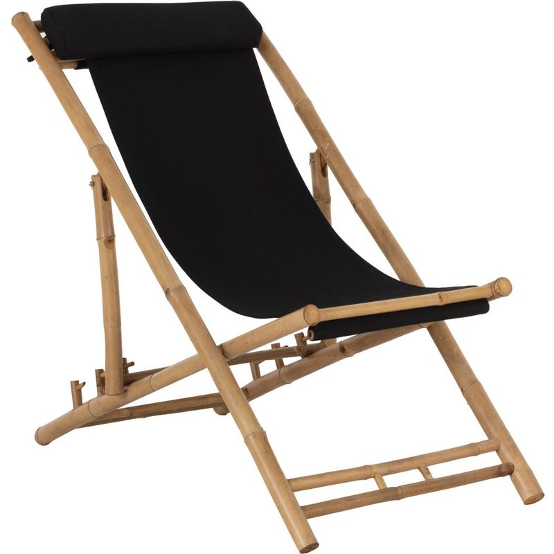 JUST HOME COLLECTION - Silla Buque Bambú Natural Negro