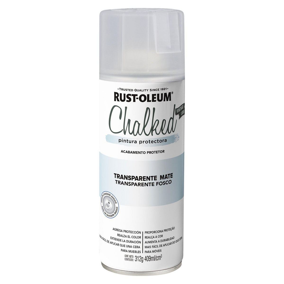 RUST OLEUM - Protector para Pintura Tizada Transparente Mate 340G