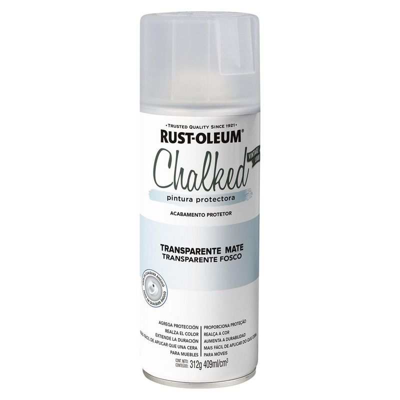 RUST OLEUM - Protector para Pintura Tizada Transparente Mate 340G