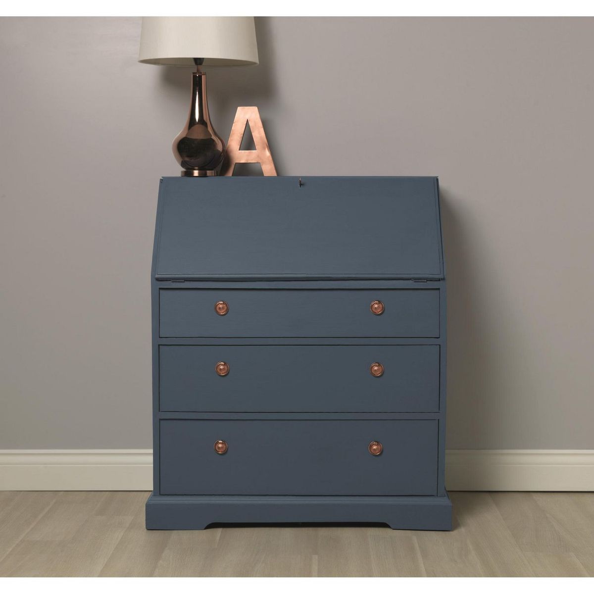 RUST OLEUM - Pintura tizada para muebles Chalked Azul Costeño 340G