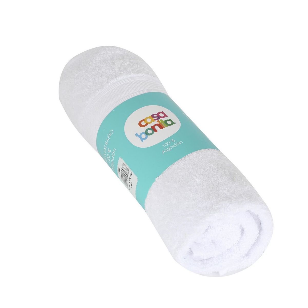 CASA BONITA - Setx2 Toallas de Baño Mano y de Pelo de Algodón Blanca