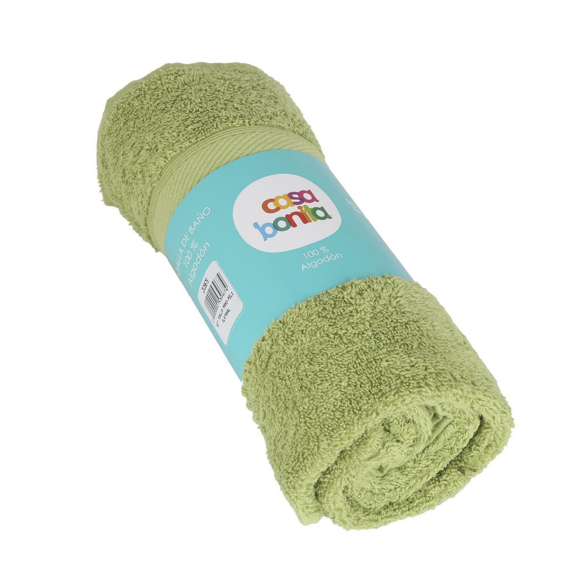 CASA BONITA - Setx2 Toallas de Baño Mano y de Pelo de Algodón Verde