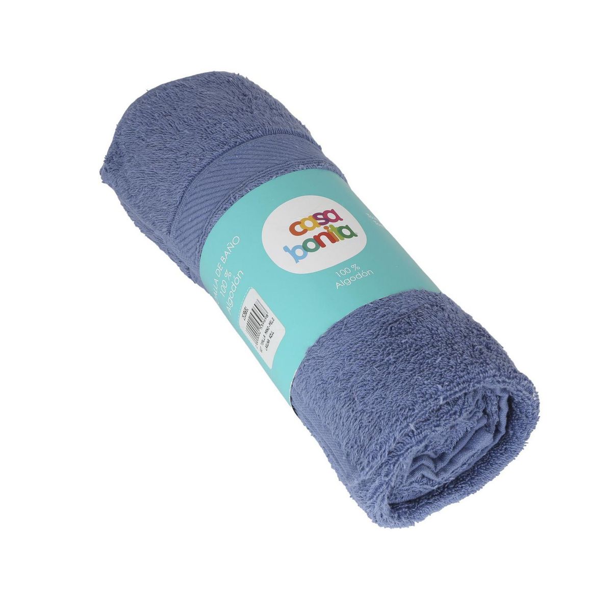 CASA BONITA - Setx2 Toallas de Baño Mano y de Pelo de Algodón Azul