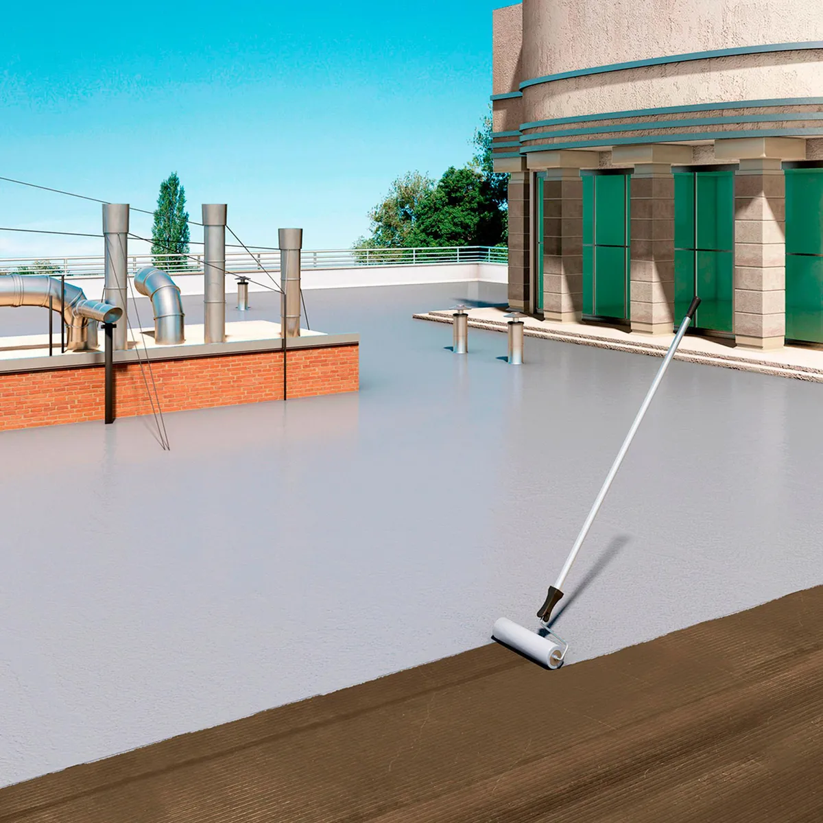 SIKA - Sika SikaFill Techo-5 Gris | Impermeabilizante para techos y terrazas 20 L