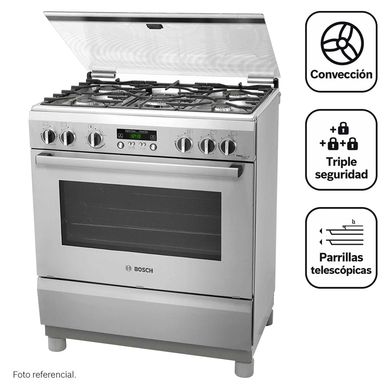 Cocina Bosch a Gas 5 Hornillas PRO567 Inox