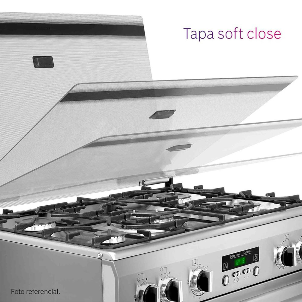 BOSCH - Cocina Bosch a Gas 5 Hornillas PRO567 Inox