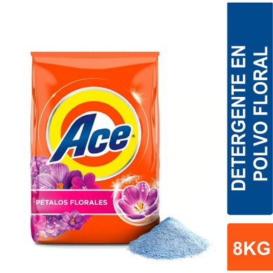 Detergente en Polvo Ace Floral 8 kg.