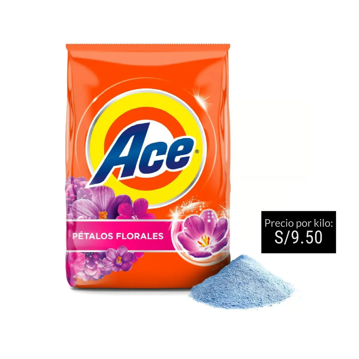 ACE - Detergente En Polvo Ace Floral 8Kg