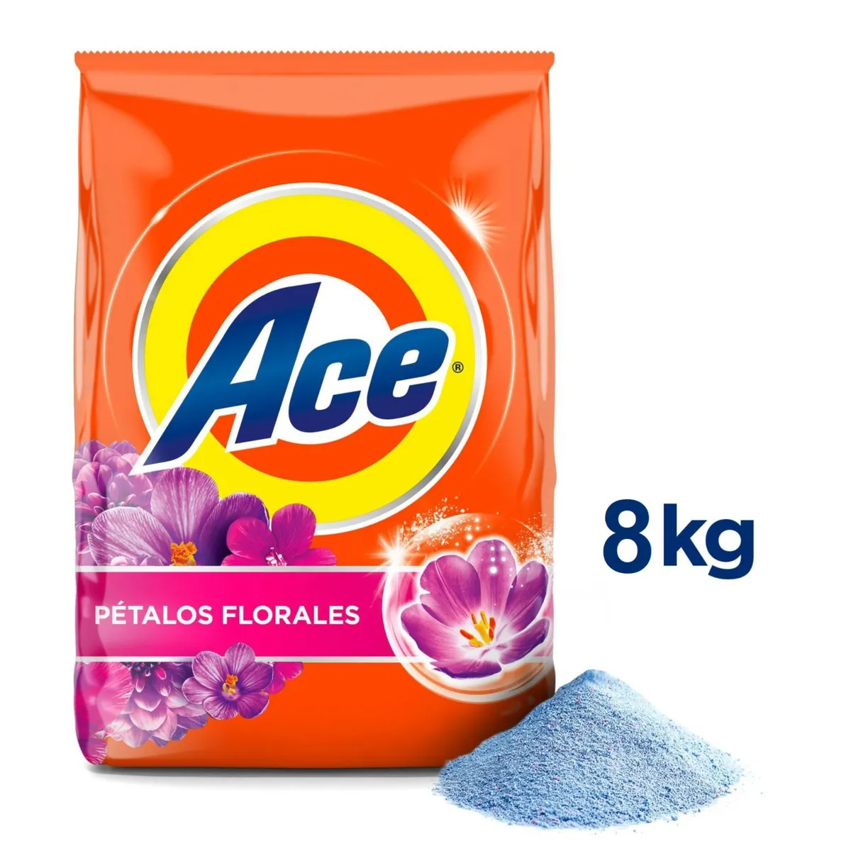 ACE - Detergente En Polvo Ace Floral 8Kg
